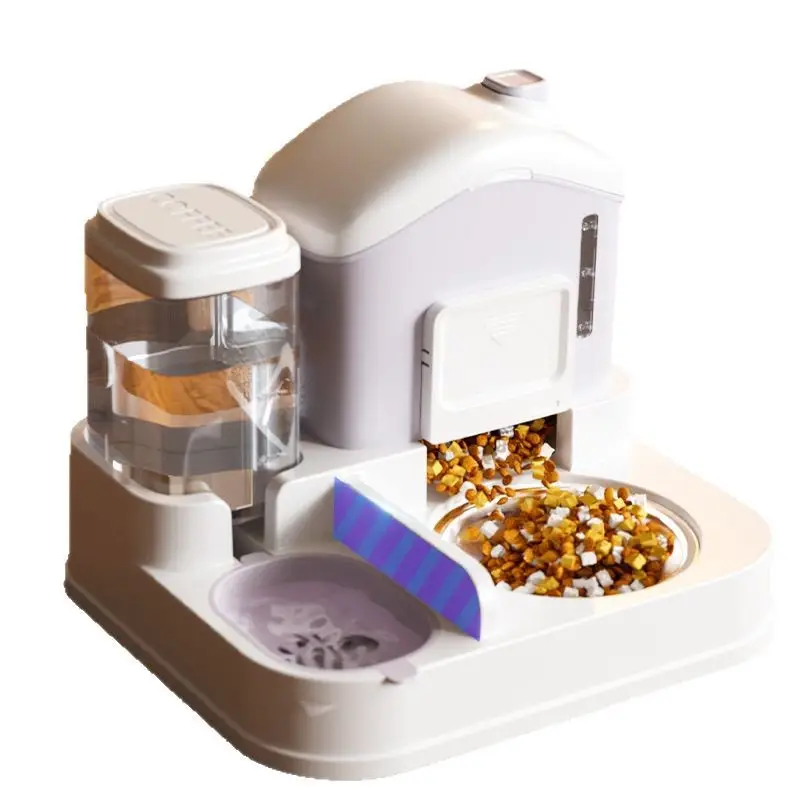 Pet water dispenser large capacity dry and wet separation automatic water feeder water and food integrated feeder cat dog water dispenser