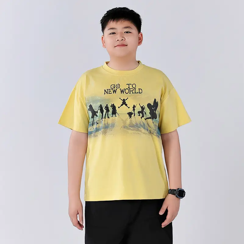 Chubby Boys Yellow Graphic T-Shirt New World Design
