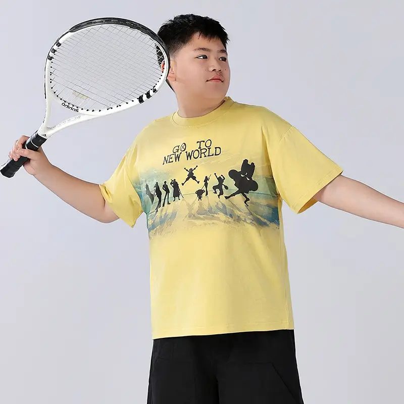 Chubby Boys Yellow Graphic T-Shirt New World Design