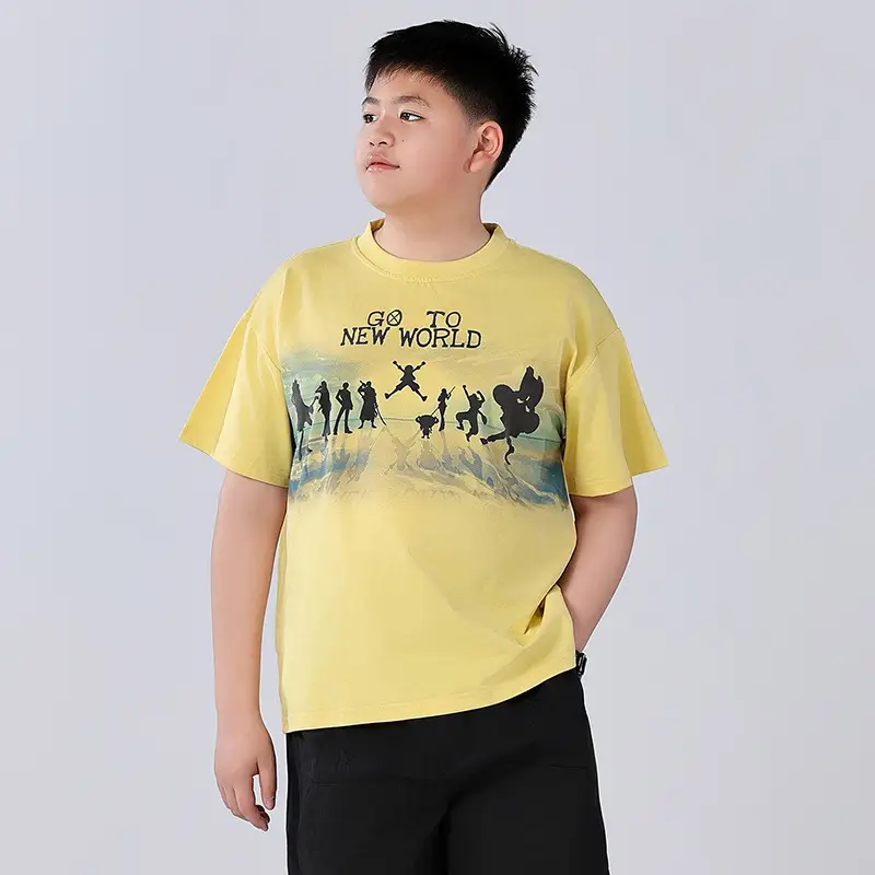 Chubby Boys Yellow Graphic T-Shirt New World Design