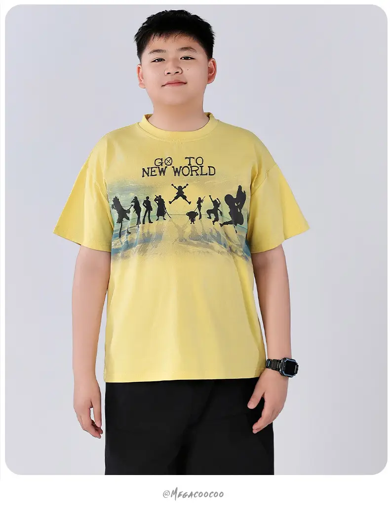 Chubby Boys Yellow Graphic T-Shirt New World Design — feature 17