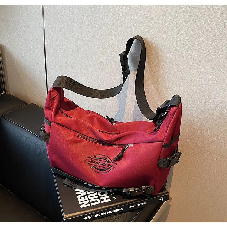 Red Japanese Style Shoulder Crossbody Bag for Men Women — feature 10