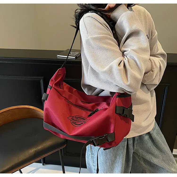 Red Japanese Style Shoulder Crossbody Bag for Men Women — feature 15