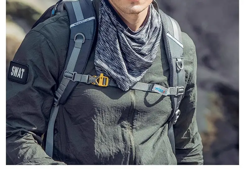 Men Cotton Peaked Cap with Neck Warmer Green — feature 22
