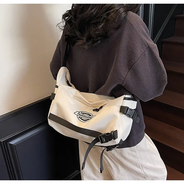 Red Japanese Style Crossbody Messenger Bag for Men Women — feature 22