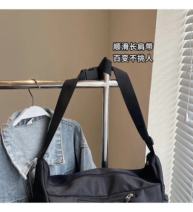 Red Japanese Style Crossbody Messenger Bag for Men Women — feature 3