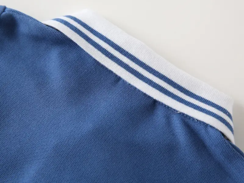 Boys Blue Polo T-Shirt 2025 Summer Embroidered β feature 12