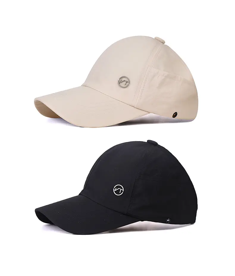 Women's Beige Peaked Cap with Side Pockets — feature 2