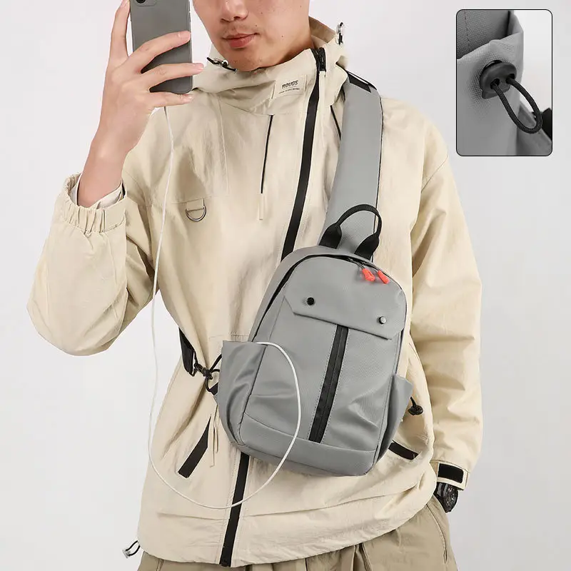 Men's Waterproof Crossbody Bag with USB Charging Port - Image 7