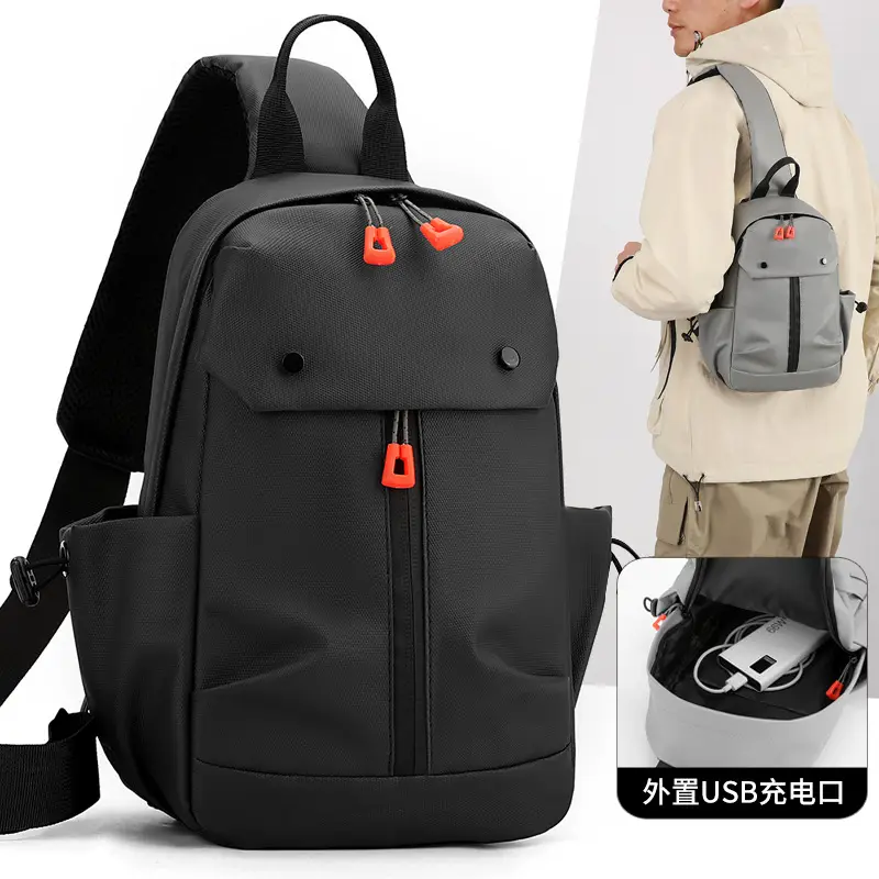 Men's Waterproof Crossbody Bag with USB Charging Port - Image 8