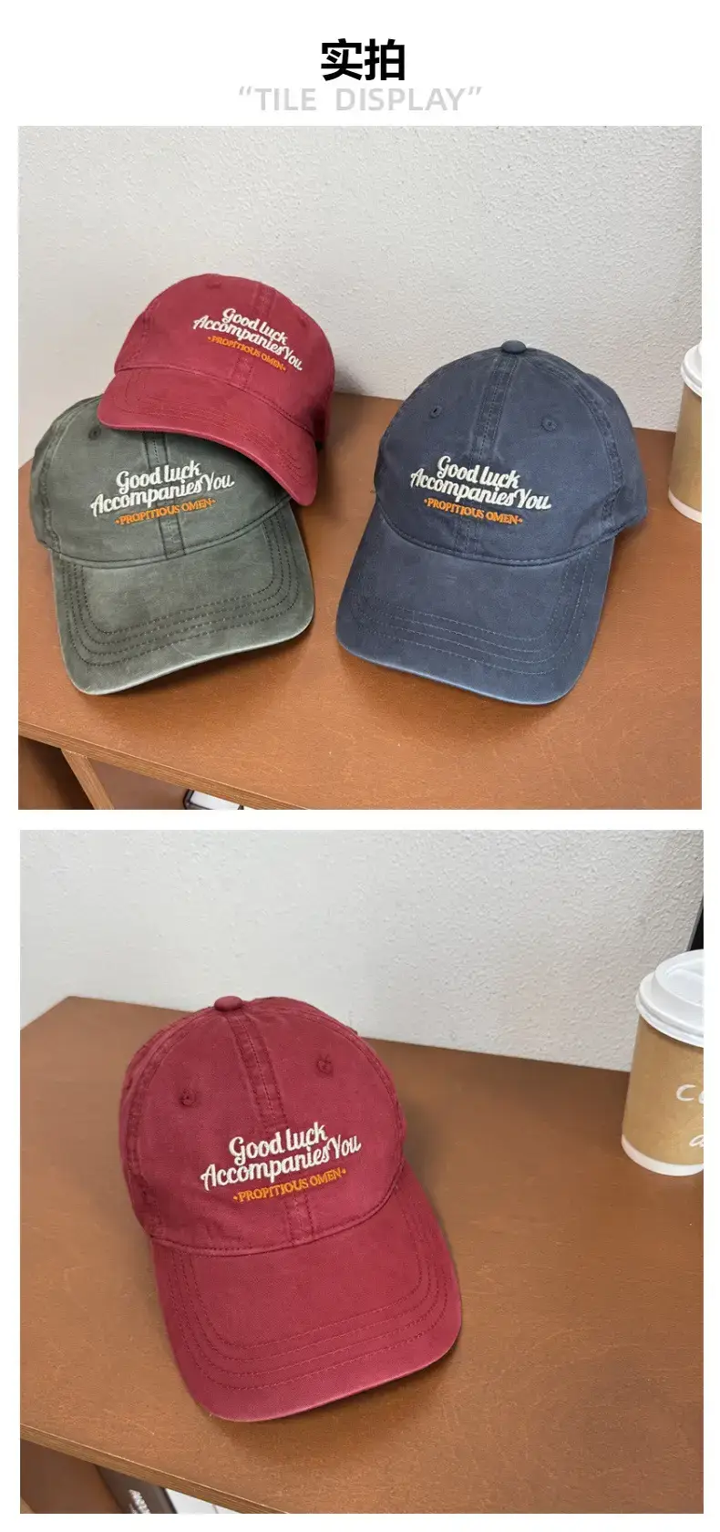 Green Embroidered Baseball Cap for Men Women — feature 3