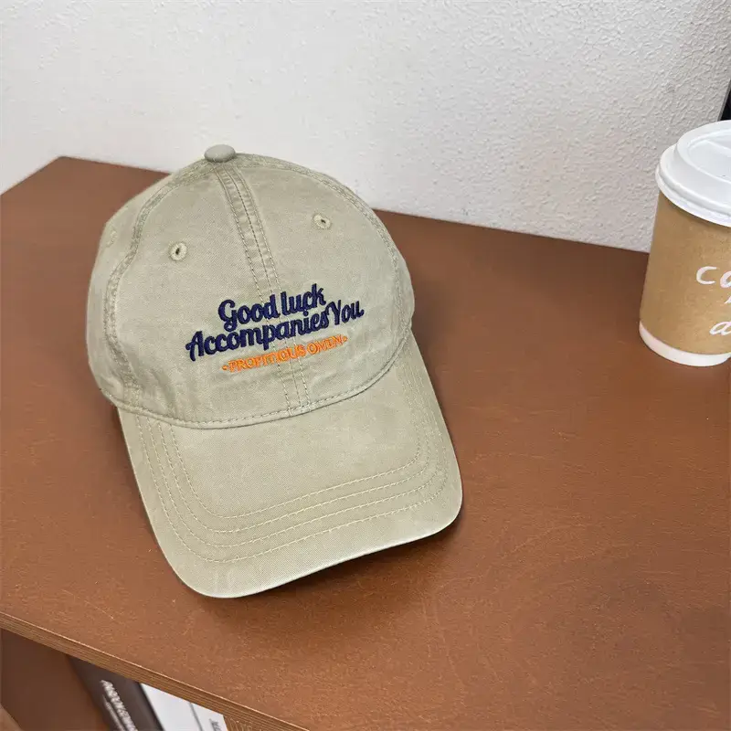 Green Embroidered Baseball Cap for Men Women