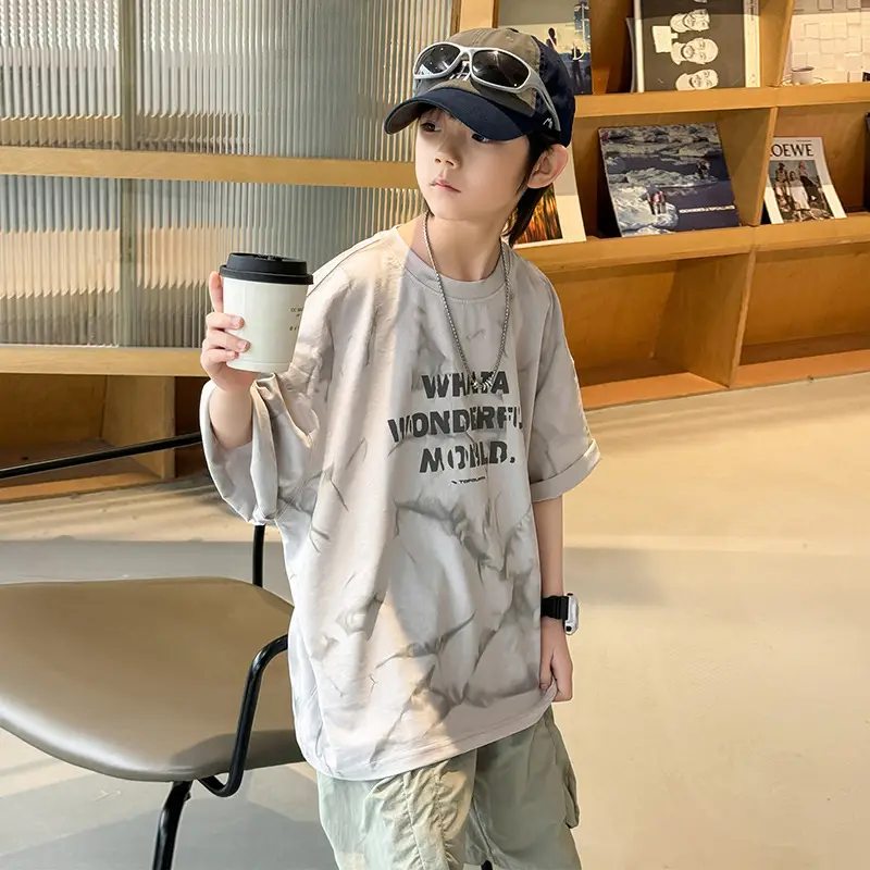 Boys T-Shirt Short Sleeve Summer 2026 Loose Fit - Image 2