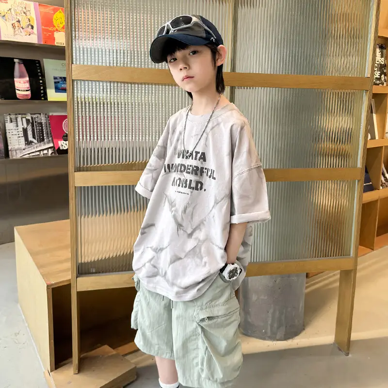 Boys T-Shirt Short Sleeve Summer 2026 Loose Fit - Image 3