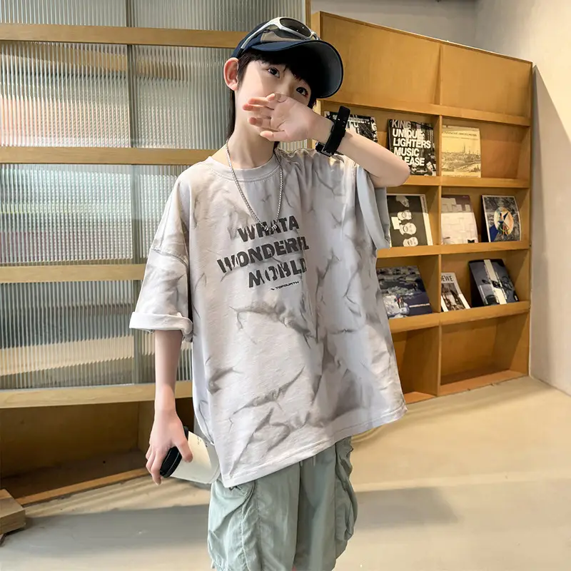 Boys T-Shirt Short Sleeve Summer 2026 Loose Fit - Image 4