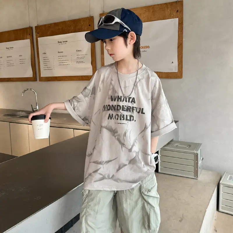 Boys T-Shirt Short Sleeve Summer 2026 Loose Fit - Image 5