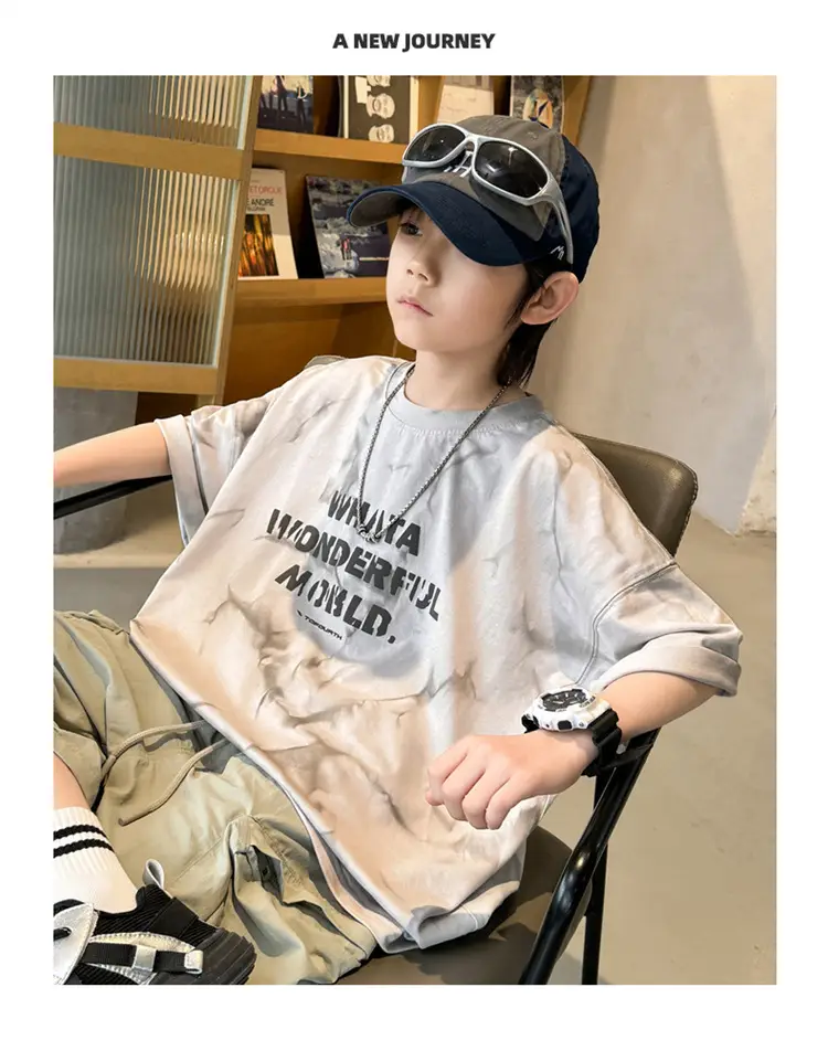 Boys T-Shirt Short Sleeve Summer 2026 Loose Fit โ feature 10
