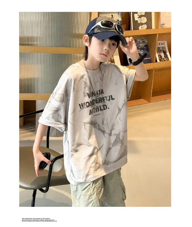 Boys T-Shirt Short Sleeve Summer 2026 Loose Fit โ feature 11