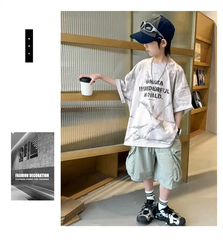 Boys T-Shirt Short Sleeve Summer 2026 Loose Fit โ feature 12