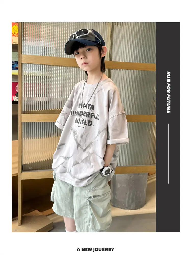 Boys T-Shirt Short Sleeve Summer 2026 Loose Fit โ feature 14