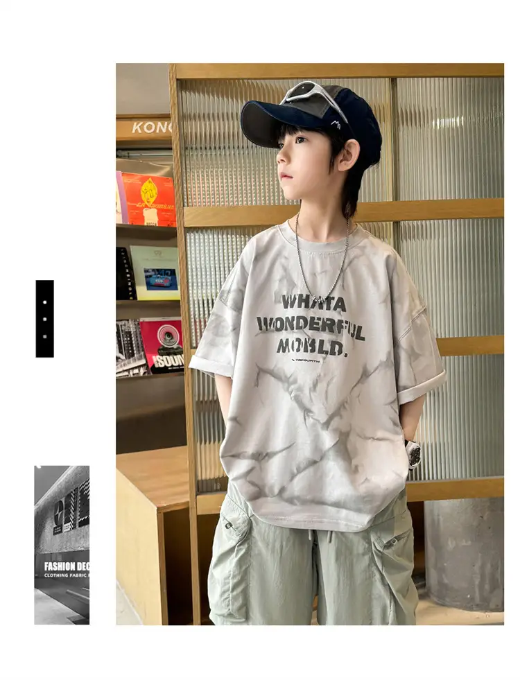 Boys T-Shirt Short Sleeve Summer 2026 Loose Fit โ feature 16