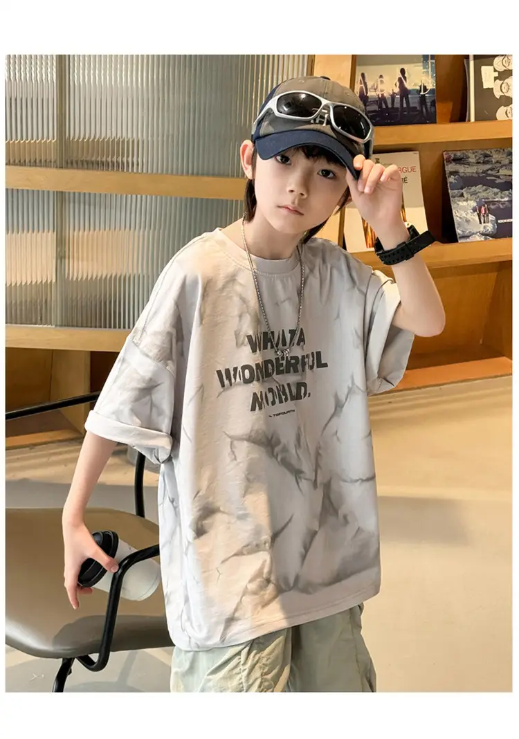 Boys T-Shirt Short Sleeve Summer 2026 Loose Fit โ feature 17