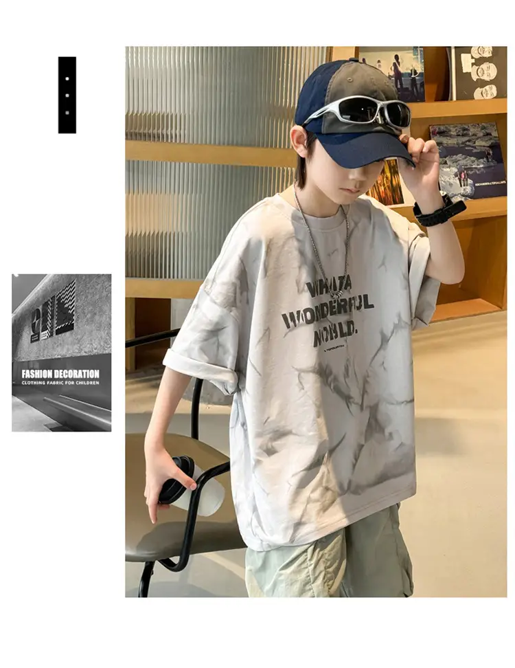 Boys T-Shirt Short Sleeve Summer 2026 Loose Fit โ feature 7