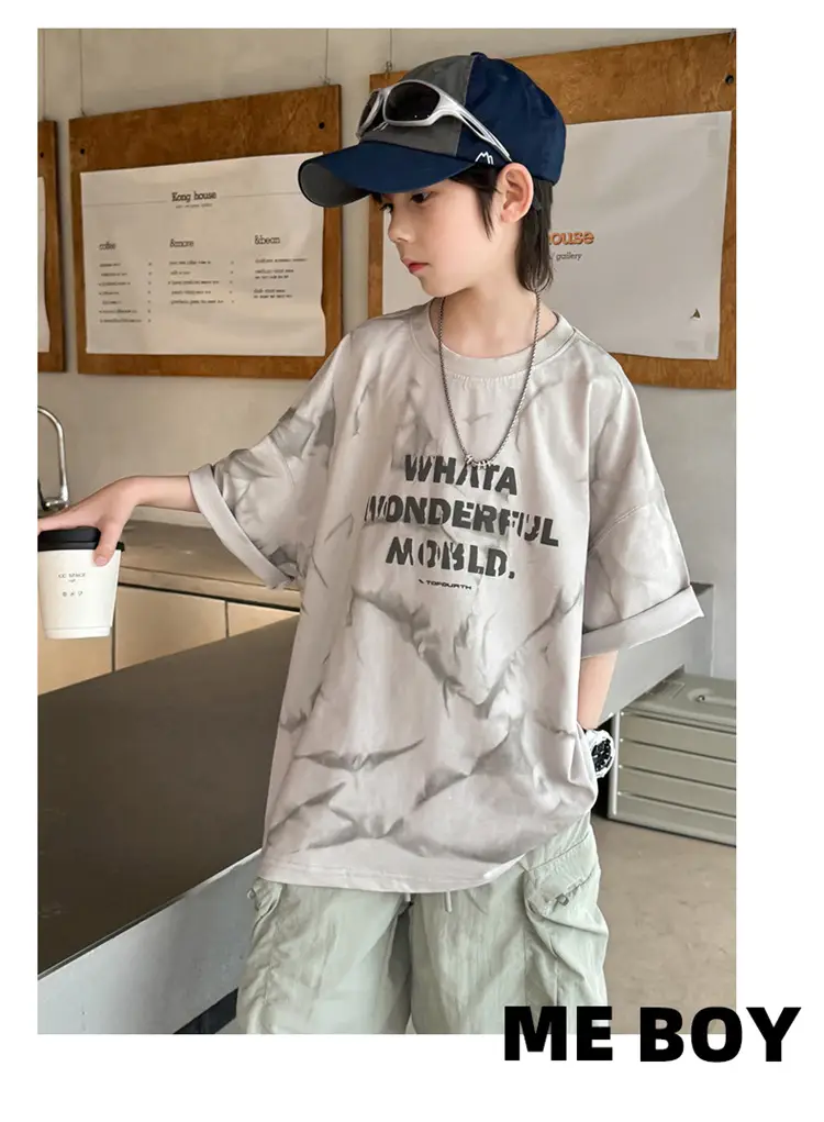 Boys T-Shirt Short Sleeve Summer 2026 Loose Fit โ feature 8