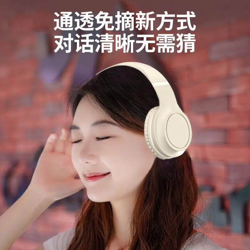 Over-Ear Wireless Bluetooth Headphones Black 6.0 Bass - Image 5