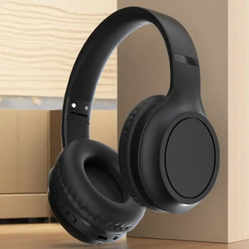 Over-Ear Wireless Bluetooth Headphones Black 6.0 Bass