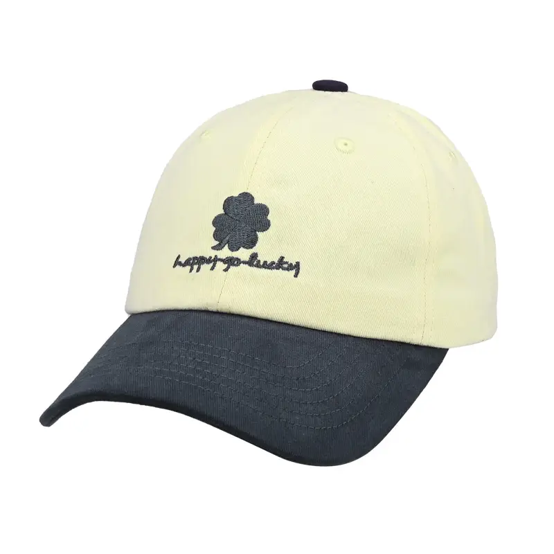 Lucky Four-Leaf Clover Baseball Cap Red Black - Image 4