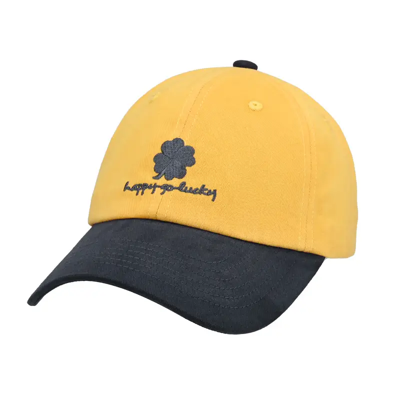 Lucky Four-Leaf Clover Baseball Cap Red Black - Image 6