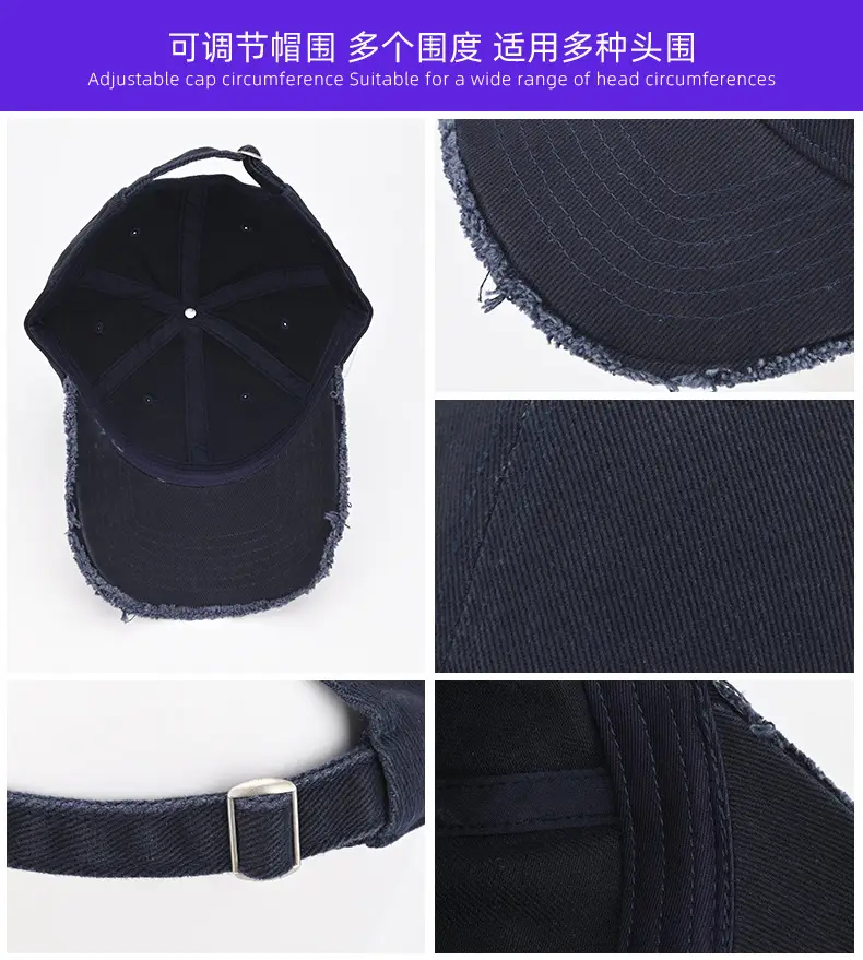 Coffee Brown Cotton Baseball Cap with Fur Trim — feature 15
