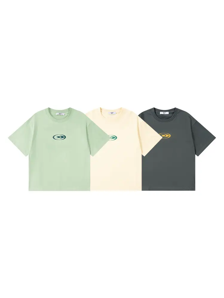 Kids Cotton T-Shirt Green Yellow Black Loose Summer Casual - Image 7