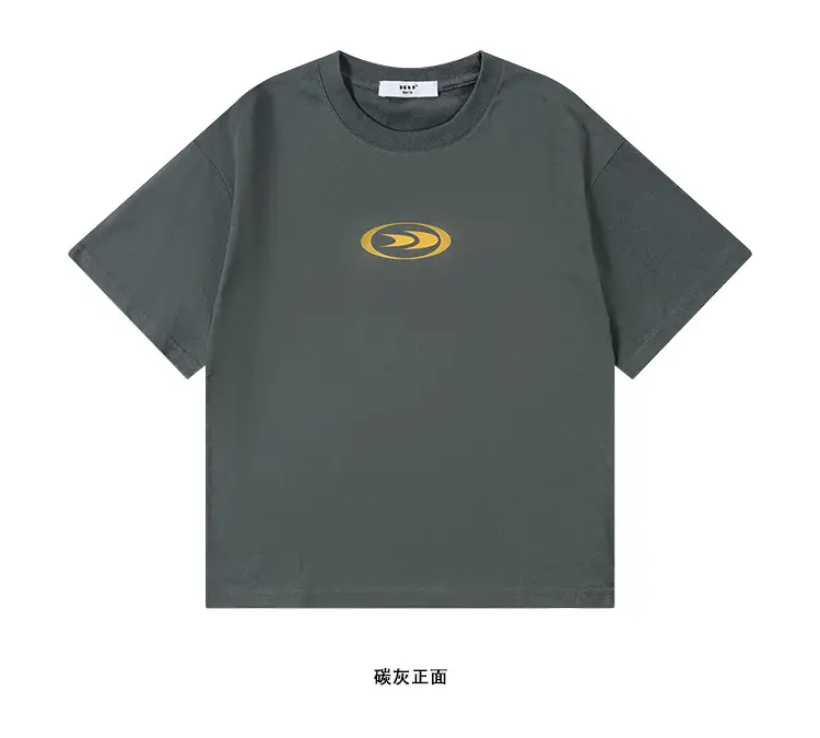 Kids Cotton T-Shirt Green Yellow Black Loose Summer Casual — feature 10