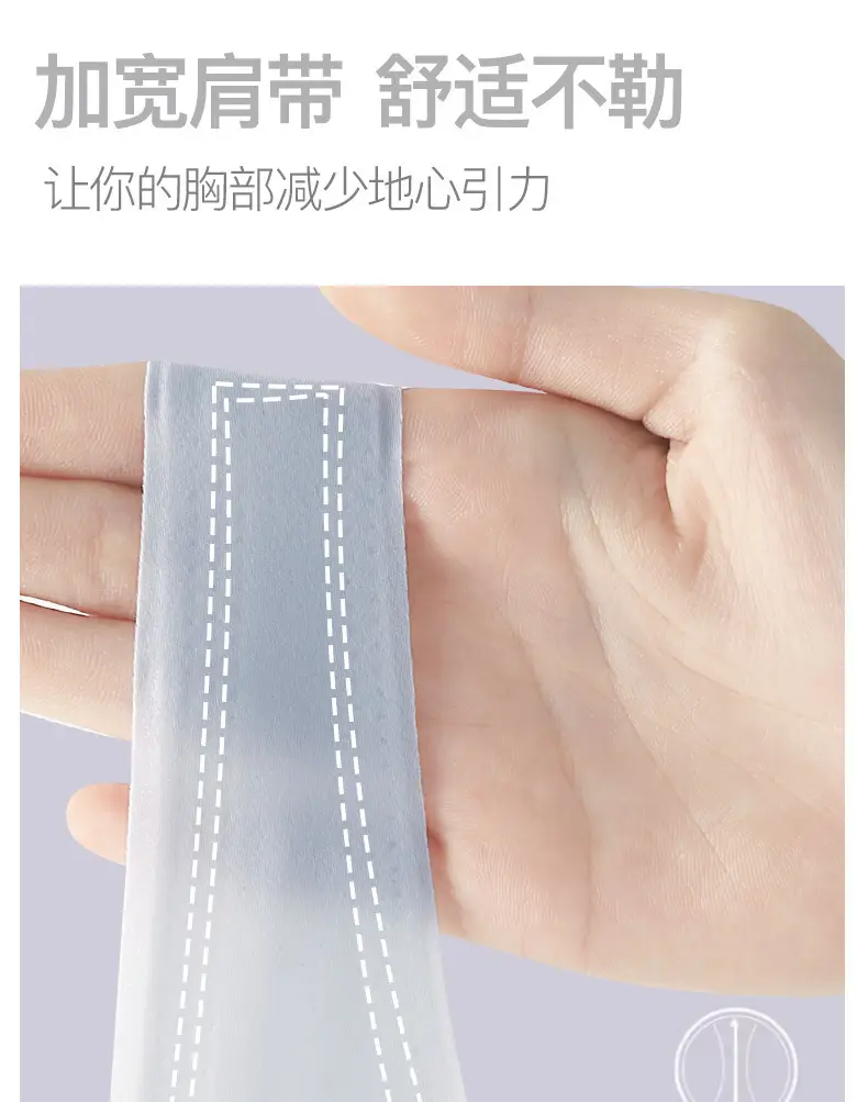 Summer New Ultra-thin Ice Silk Traceless Underwear Small Chest Large Gathering Rimless Vest Beautiful Back Bra — feature 11