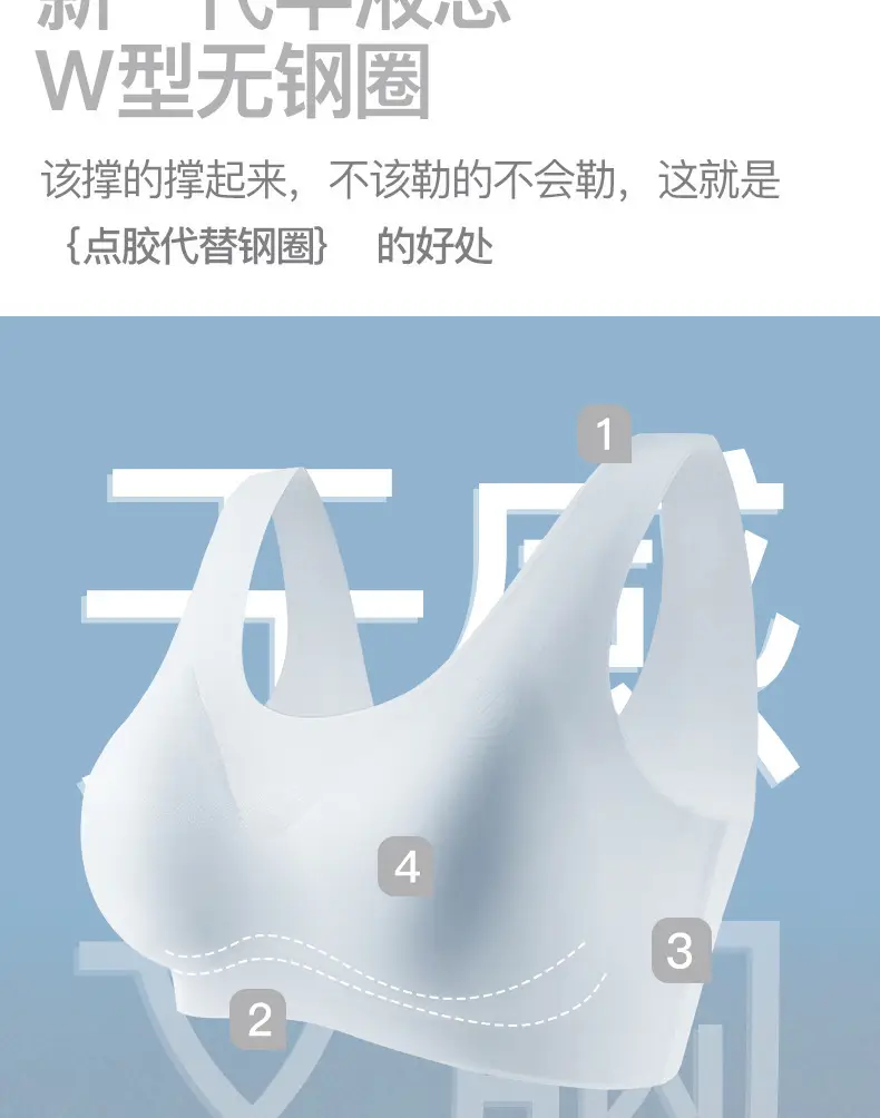 Summer New Ultra-thin Ice Silk Traceless Underwear Small Chest Large Gathering Rimless Vest Beautiful Back Bra — feature 17