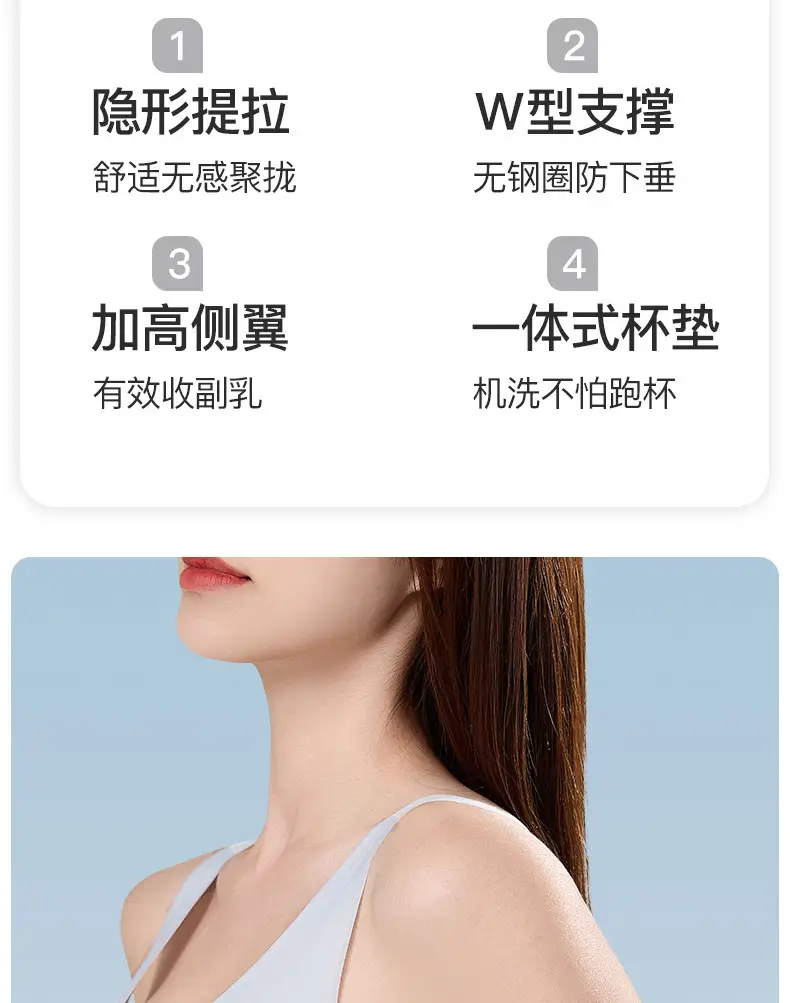 Summer New Ultra-thin Ice Silk Traceless Underwear Small Chest Large Gathering Rimless Vest Beautiful Back Bra — feature 19