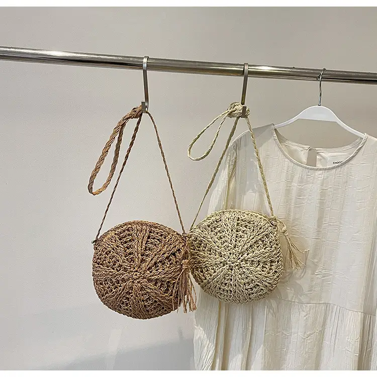 Woven Straw Shoulder Bag for Girls Beach Travel Luggage — feature 28