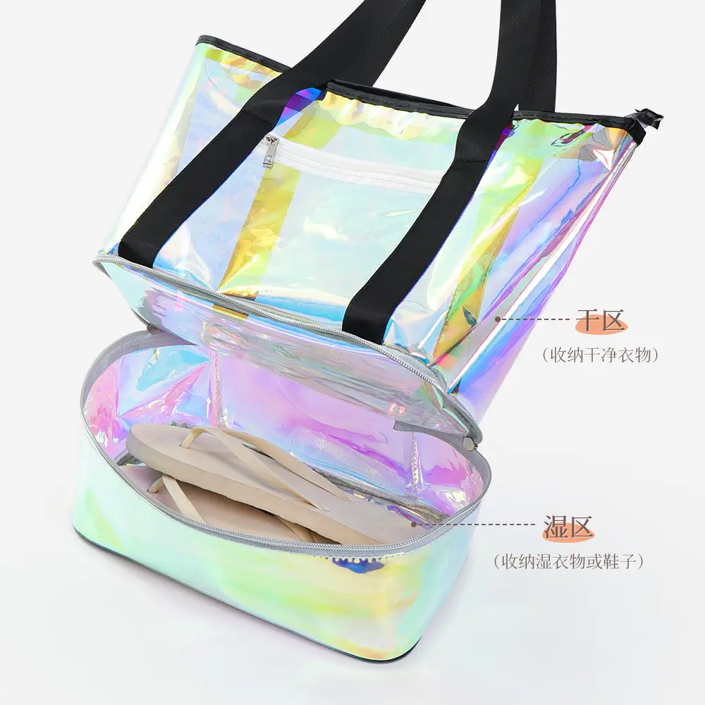 Laser Swimming Bag Large Capacity Portable Shoulder Dry Wet Separation - Image 7