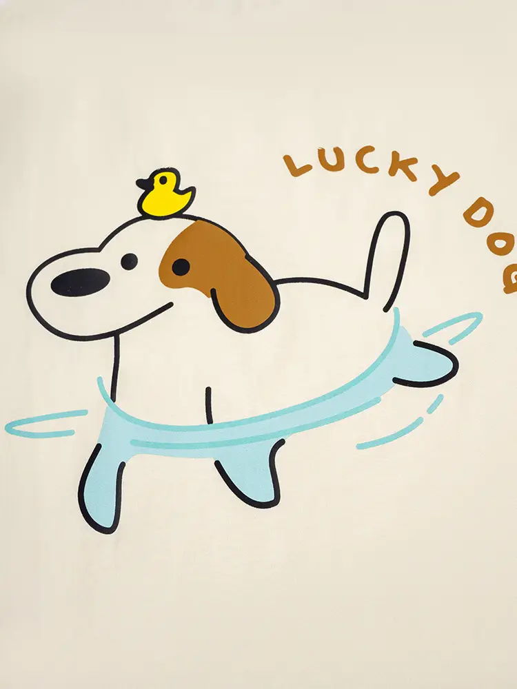 Lucky Dog Short Sleeve T-Shirt for Kids Boys - Image 5