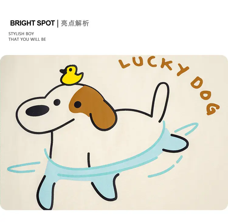 Lucky Dog Short Sleeve T-Shirt for Kids Boys — feature 5