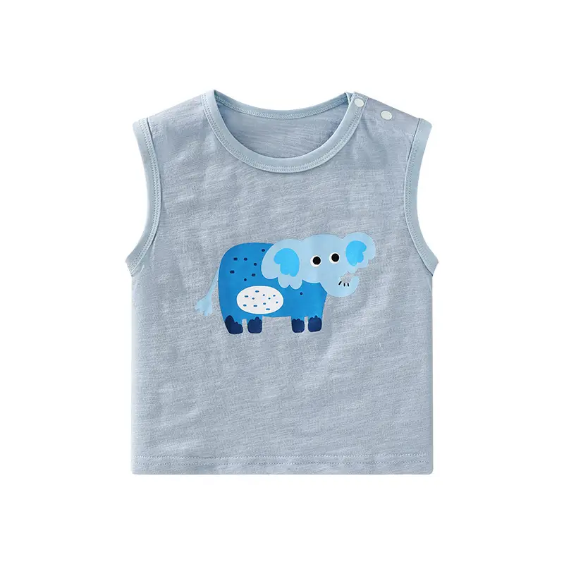 Baby Printed Sleeveless T-Shirt Summer Vest for Boys Girls - Image 8