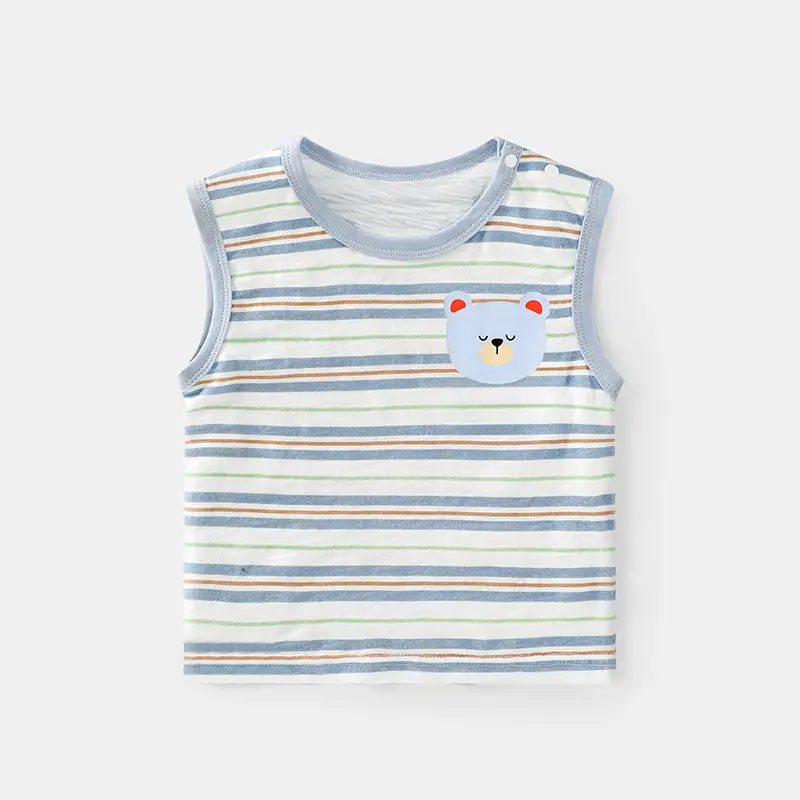 Baby Printed Sleeveless T-Shirt Summer Vest for Boys Girls - Image 2