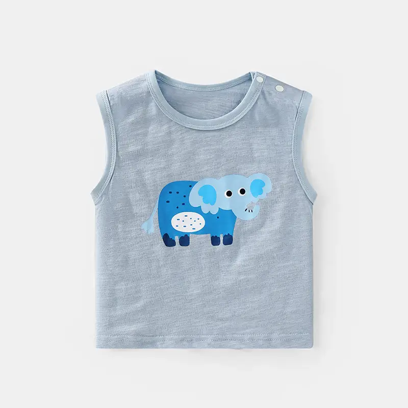 Baby Printed Sleeveless T-Shirt Summer Vest for Boys Girls - Image 3