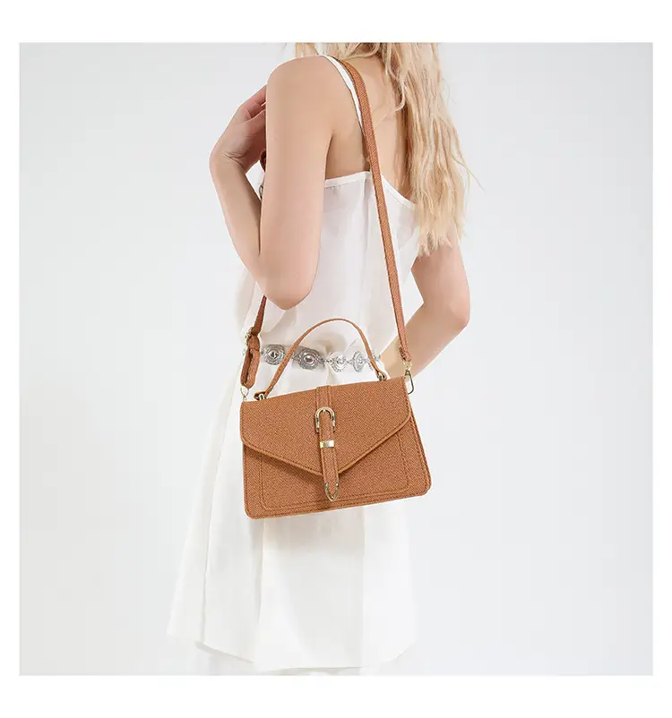 Women's Beige Textured Shoulder Bag 2025 New Trendy — feature 10