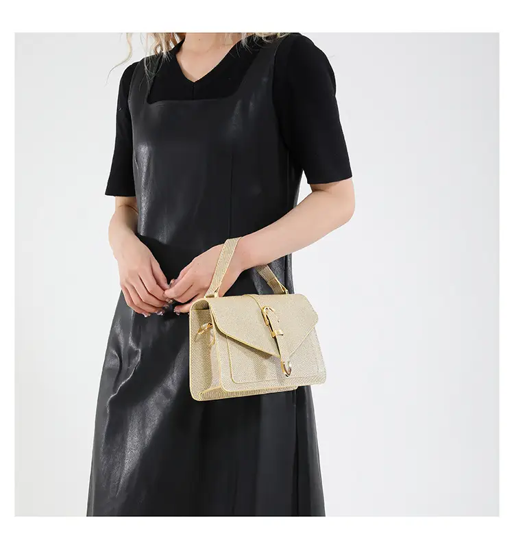 Women's Beige Textured Shoulder Bag 2025 New Trendy — feature 18