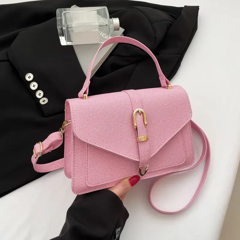 Women's Beige Textured Shoulder Bag 2025 New Trendy - Image 2