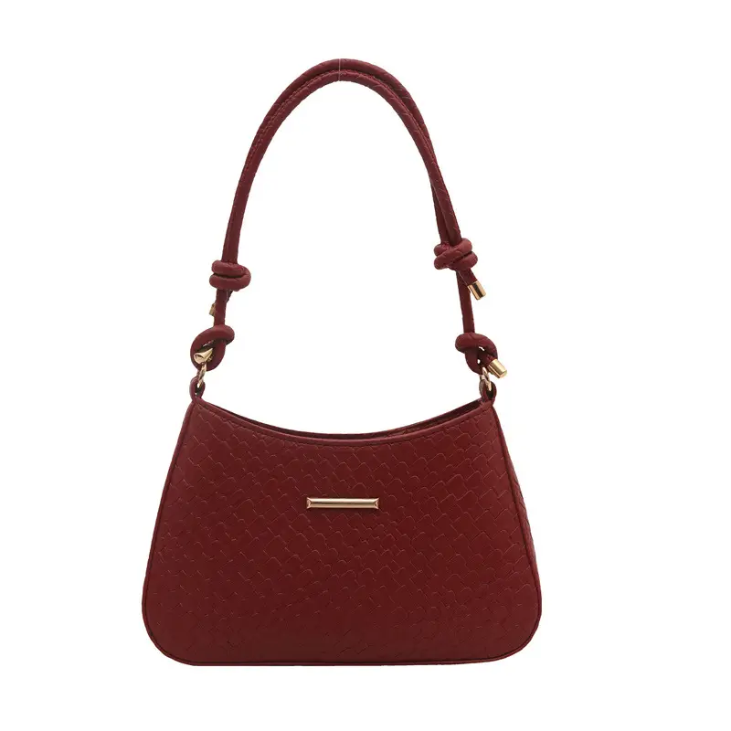White Embroidered Shoulder Bag for Women 2025 Spring