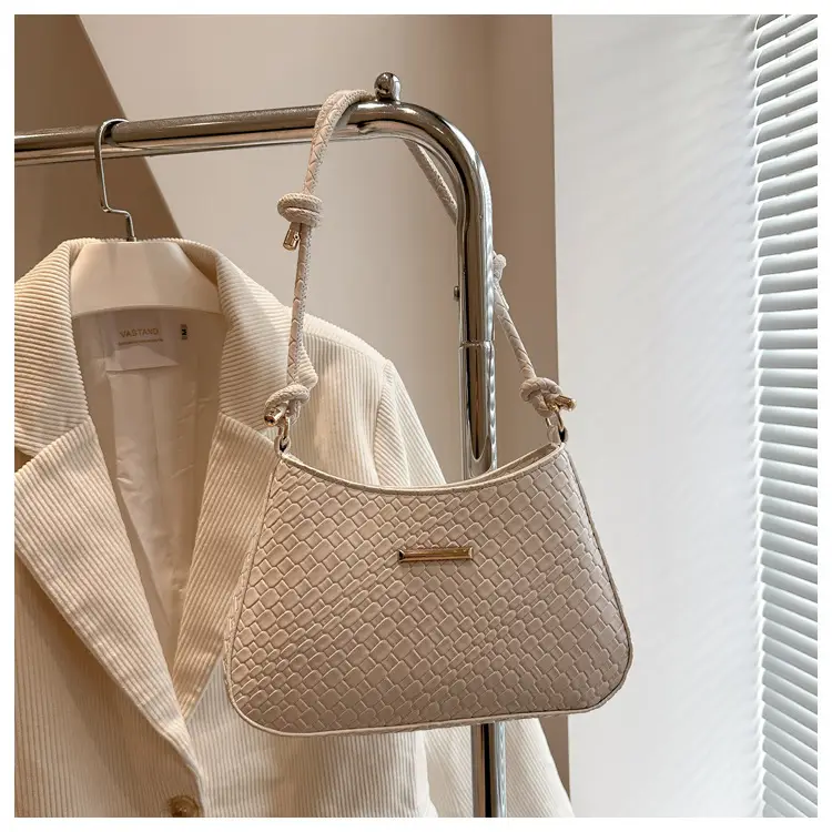 White Embroidered Shoulder Bag for Women 2025 Spring — feature 27